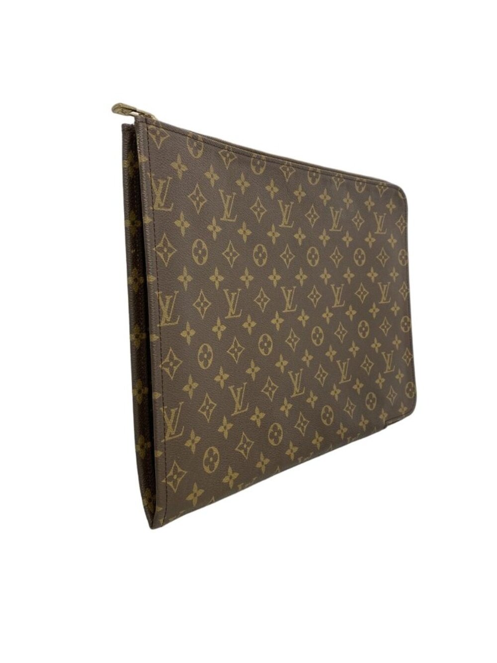 ★SOLD★ Louis Vuitton Clutch Monogram Poche Document Brown - Picture 2 of 8